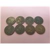 Image 2 : Lot of 8 Canada One Cent 1 Penny King Edward VII G+ 1902, 1903, 1904, 1905