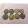 Image 1 : Lot of 8 Prince Edward's Island 1871 Cents coins Queen Victoria KM-4