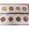 Image 3 : Lot of 14 Canada One Cent 1 Penny 1963 UNC