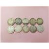 Image 1 : Lot of 10 Canada 10 cent Silver Nice Lot Highly Collectable