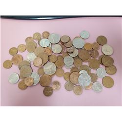Lot of 92 Old British coins nice lot