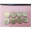 Image 2 : Lot of 8 Israel 100 Sheqalim collectible coin 1984-1985
