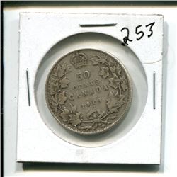 1918 Canada 50 cents 50¢ fifity cent piece