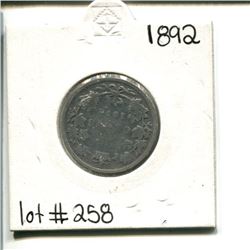 1892 Canada 25 cents 25¢ twenty five cents