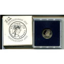 1497-1997 Canada Quincentenary 10 cents 10¢ ten cents Giovanni Caboto