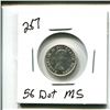Image 1 : 1956 10 cents 10¢ ten cent 56 Dot MS