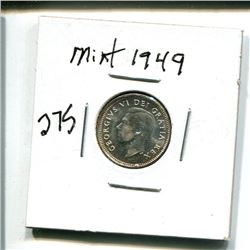 1949 Canada 10 cents 10¢ ten cent