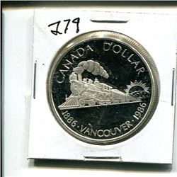 1986 Canada dollar $1 One