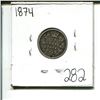 Image 1 : 1874 Canada 10 cents 10¢ ten cent
