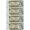Image 1 : (4) CONSECUTIVE 1973 ONE DOLLAR BILLS