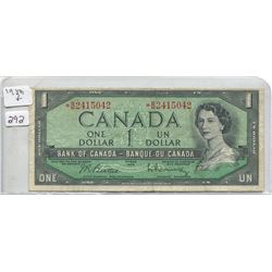 1954 ONE DOLLAR BILL