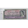 Image 1 : 1954 BANK OF CANADA TEN DOLLAR BILL (DEVILS FACE)