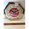 Image 1 : 1970's Coca-Cola Bat. Operated Clock