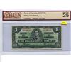 Image 1 : Canada 1 Dollar 1937 Bank of Canada $1 Coyne Towers BC-21d BCS 25 Very Fine