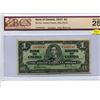 Image 1 : Canada 1 Dollar 1937 Bank of Canada $1 Gordon Towers BC-21c BCS 25 Very Fine
