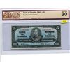 Image 1 : Canada 5 Dollars Bank of Canada 1937 BC-23b Gordon Towers BCS 30 Very Fine