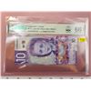 Image 1 : Canada 10 Dollars ND 2018 P NEW 15TH POLYMER GEM UNC PMG 66 EPQ