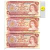 Image 1 : Lot of 3 Canada 2 Dollar 1974 Bank of Canada $2