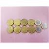 Image 1 : Lot of 11 Euro coins total 7 euro face value