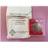 Image 1 : UK 1977 Queen Elizabeth II Silver Jubilee Crown Coin with Box and paper bag UNC