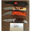 Image 1 : 4 Folding Knives / Saws / Gut Hooks