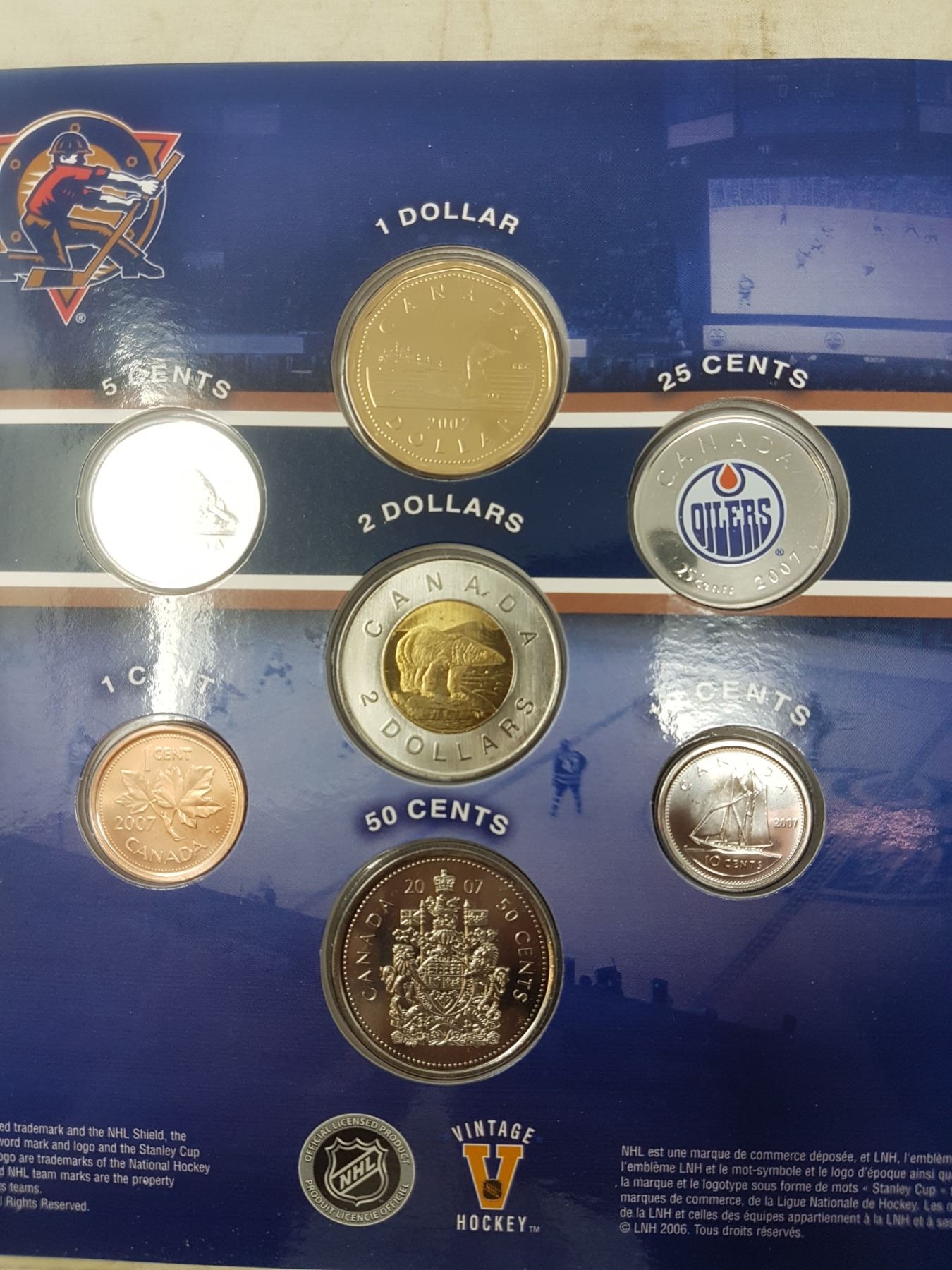 Edmonton Oilers Coin Set 2007