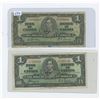 Image 1 : 2 - 1937 $1.00 Bills Sig. Gordon & Towers , Coyne & Towers