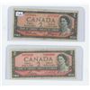 Image 1 : 1954 Bank of Canada $2.00 Bill Sig, Beattie & Coyne