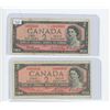 Image 1 : 1954 Bank of Canada $2.00 Bill Sig. Lawson & Bouey