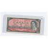 Image 1 : 1954 Bank of Canada $2.00 Bill Sig. Beattie & Rasminsky