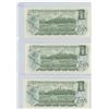 Image 2 : 1973 Bank of canada $1.00 Bill Sig. Crow & Bouey Lot of 31