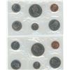 Image 2 : Canadian Uncirculated Set 1968, 1969 lot of 2