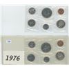 Canadian Uncirculated Set 1976, 1977 Lot of 2
