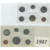 Canadian Uncirculated Set 1987 x 2