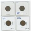 Image 1 : Canadian Small Cent 1926 x 2, 1927 x 2 Lot of 4