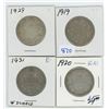 Image 1 : Canadian 50c 1919, 1920, 1929, 1931 Lot of 4