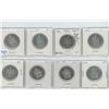 Image 1 : Canadian 50c Various Dates & Grades Lot of 8
