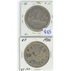 Image 1 : Canadian Silver Dollars 1935, 1936 Lot of 2