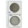 Image 1 : Canadian Silver Dollars 1939, 1946 Lot of 2