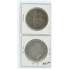 Image 2 : Canadian Silver Dollars 1939, 1946 Lot of 2