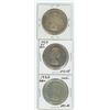 Image 2 : Canadian Silver Dollars 1953 x 2, 1955 Lot of 3