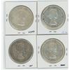 Image 2 : Canadian Silver Dollars 1955, 1956, 1957, 1958  Lot of 4