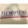 Image 1 : Pair Of 1975 Saskatchewan Plates