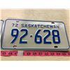Image 2 : Pair Of 1972 Saskatchewan Plates