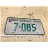 Image 1 : 1970 Sask License Plate
