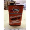 Image 1 : Vintage Gulf Oil Brake Fluid Can