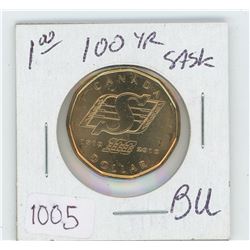 1910-2010 Saskatchewan 100 Year Old Loonie