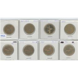 Canadian Loonies Various Dates & Grades Lot of 8