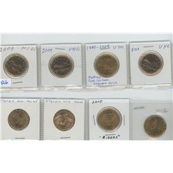 Canadian Loonies Various Dates & Grades Lot of 8