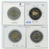 Image 1 : Canadian Twoonie Various Dates & Grades Lot of 4
